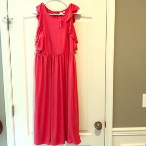 Pink GAP mindi dress.